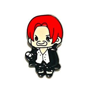 One Piece Shanks Fan Made Enamel Pin Lapel Pin
